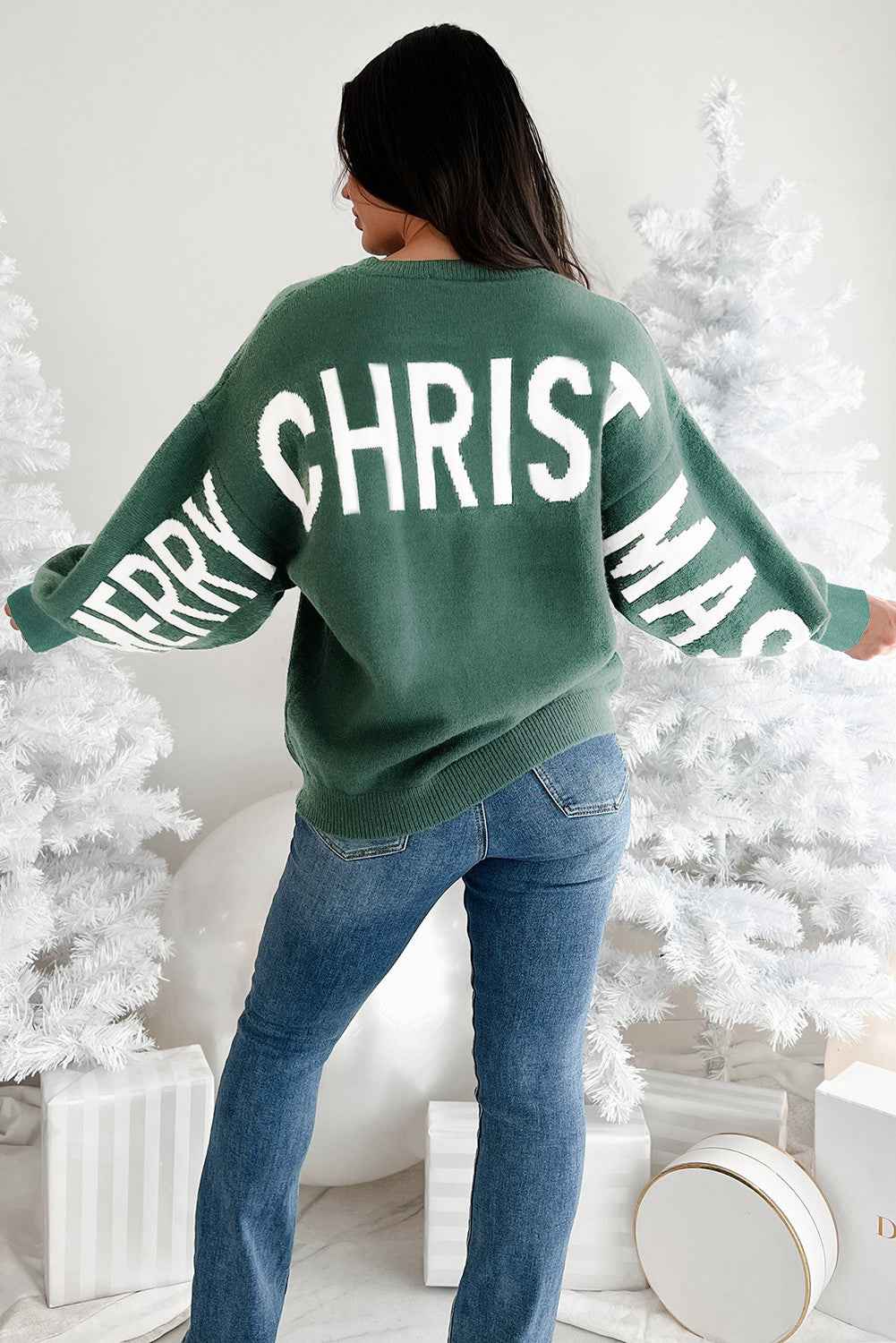Ho Ho Ho Merry Christmas Loose Sweater