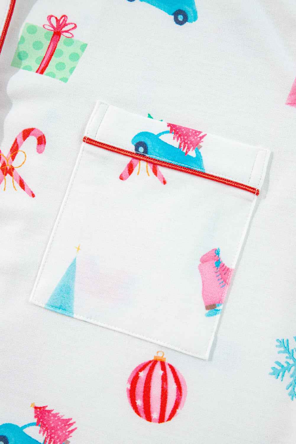 Christmas Short Sleeve Shirt and Shorts Pajama Set