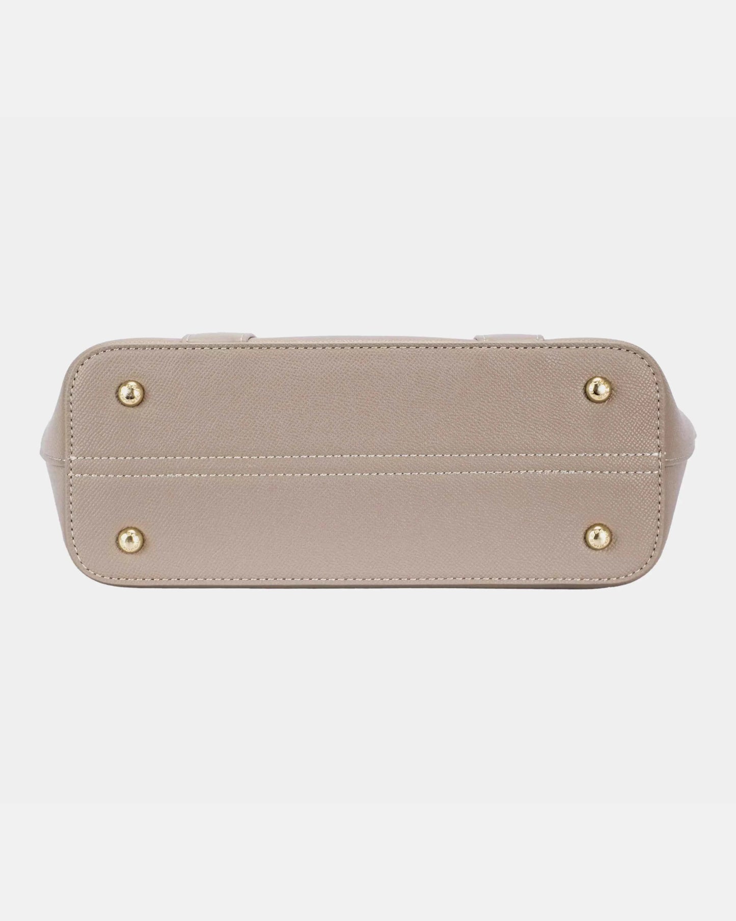 Leather Tote Bag with Gold Hardware