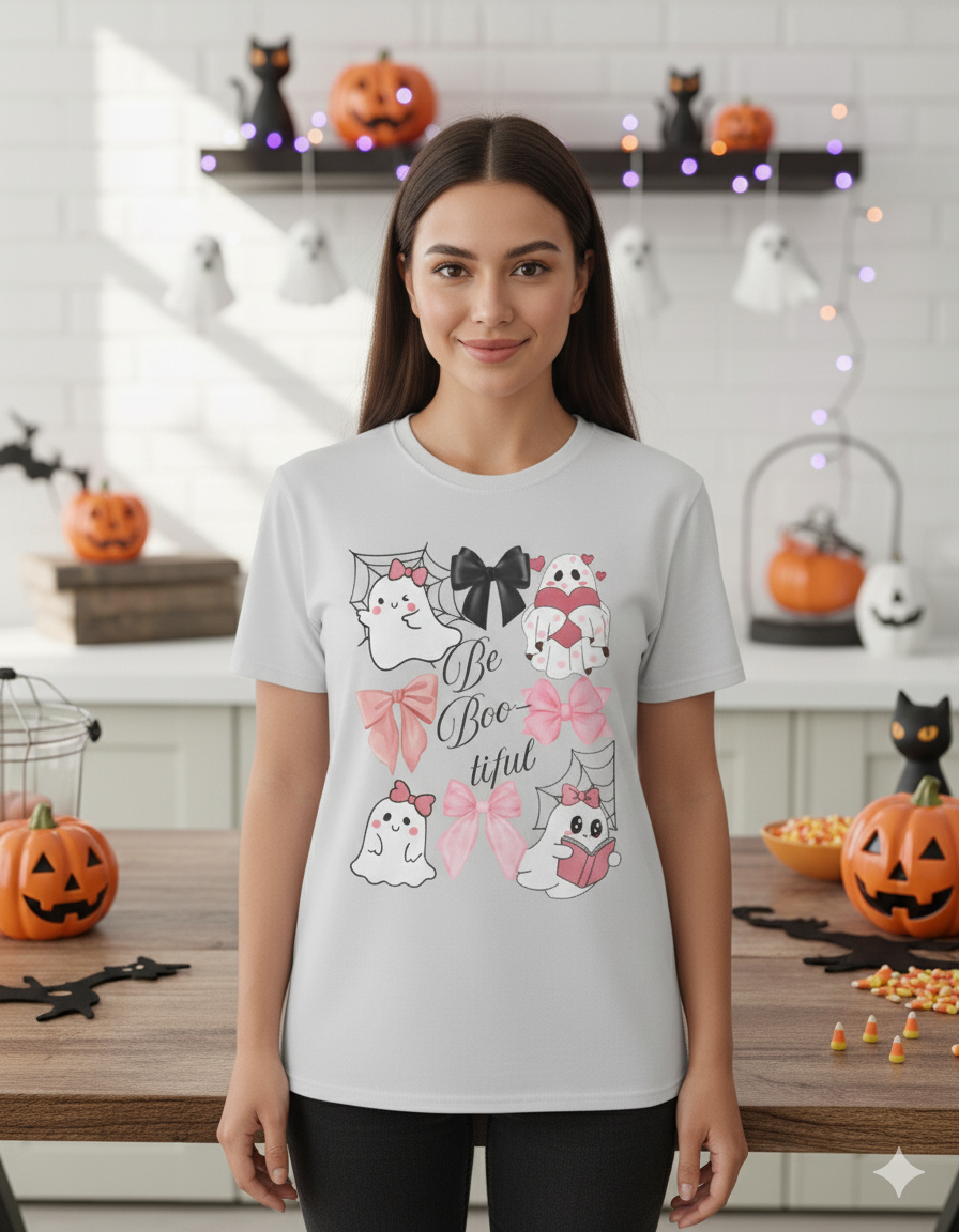 Halloween Boo-tiful Ghost: Women's T-Shirt