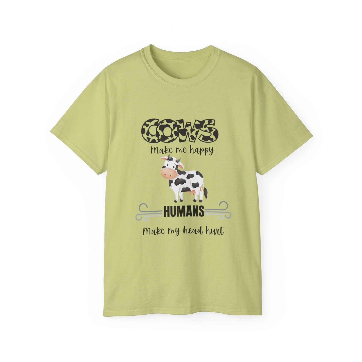 Grumpy Cow Adult T-shirt