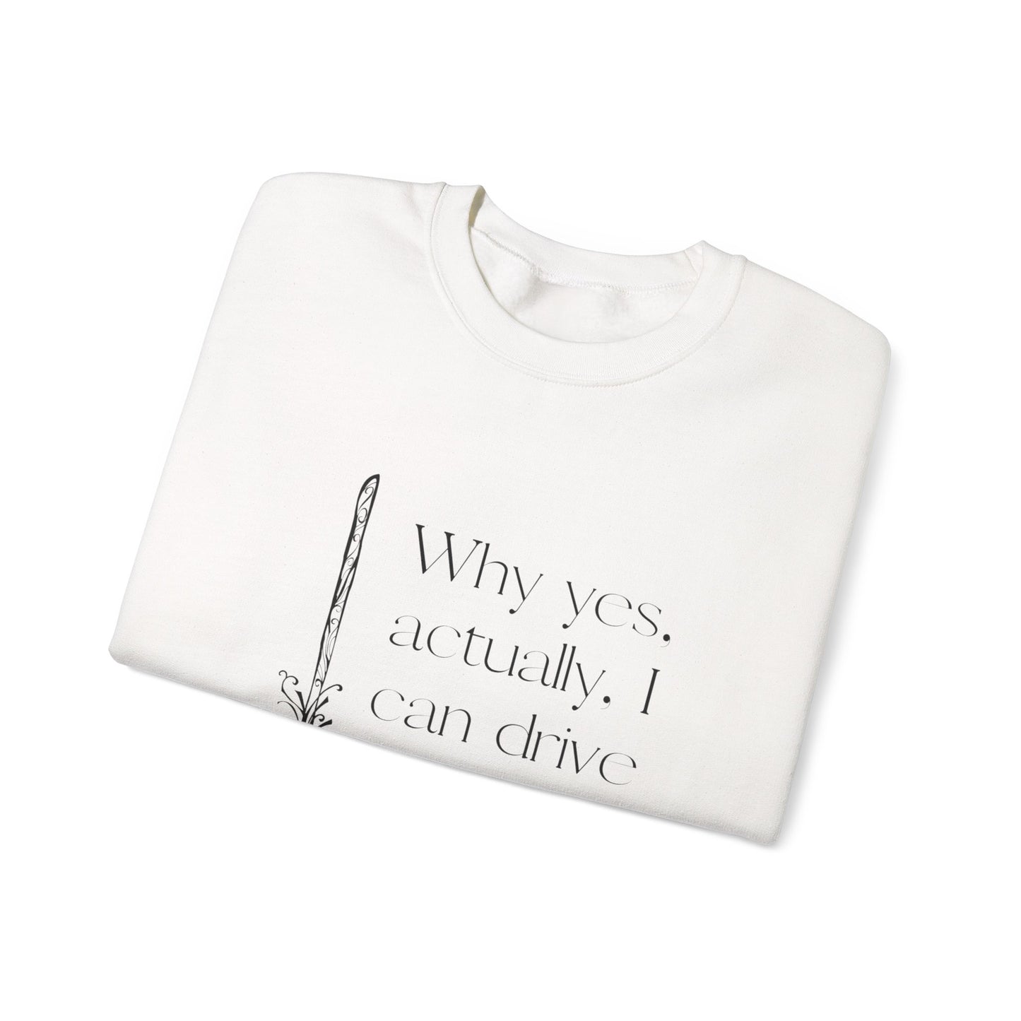 Whimsical Witch Crewneck Sweatshirt, Cozy Fall Fashion, Halloween Gift, Magical Sweatshirt, Unisex Spooky Apparel