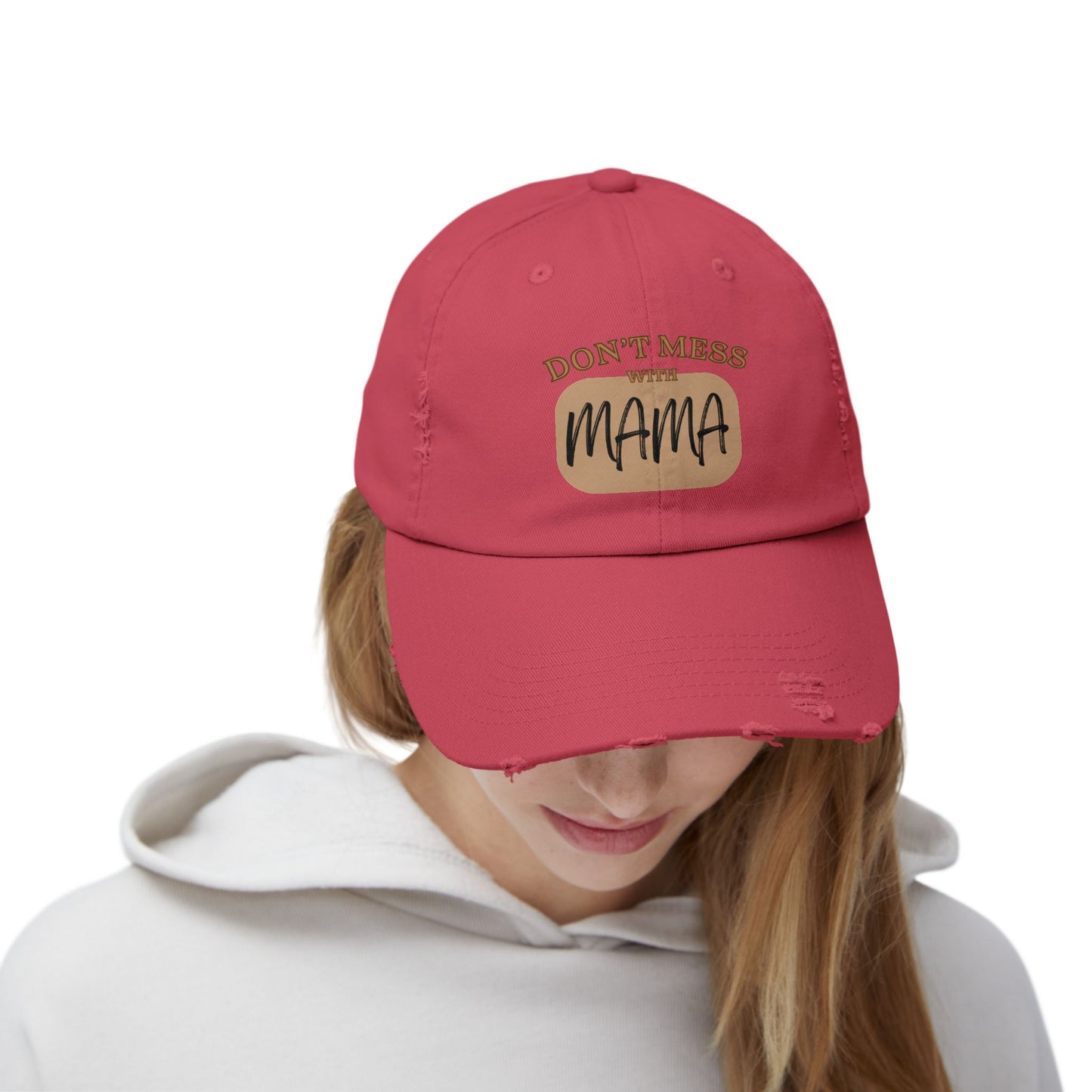 Mama: Adult Distressed Hat