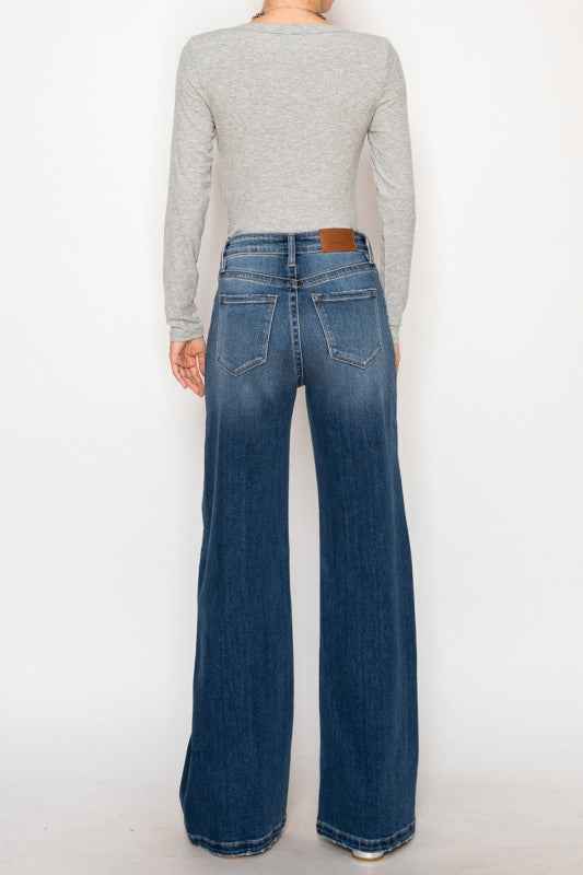 Eco Fabric High Rise Relaxed Flared Jeans