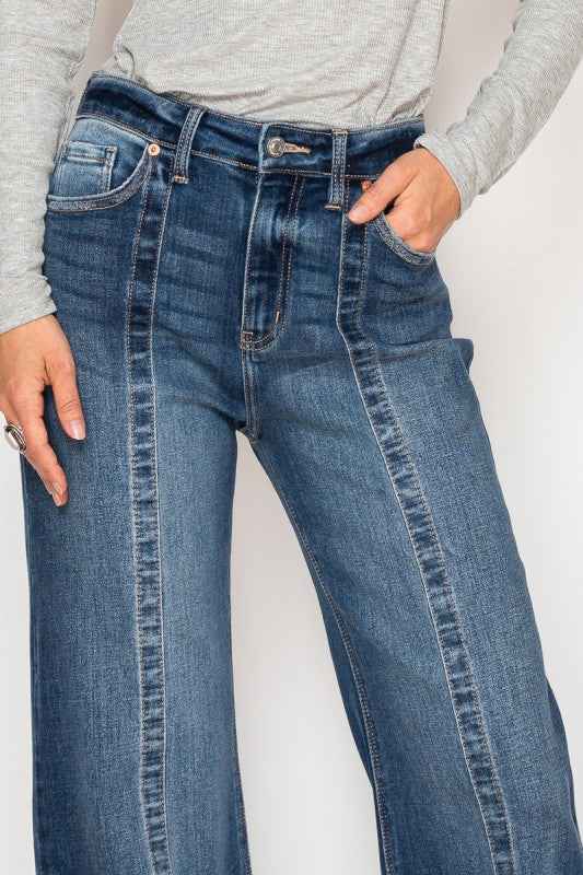 Eco Fabric High Rise Relaxed Flared Jeans