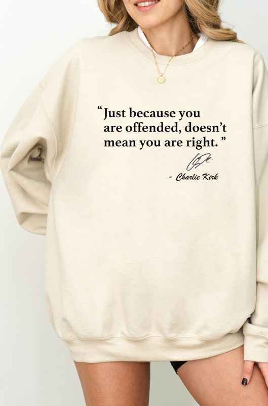 Offended Kirk Graphic Crewneck Sweatshirt