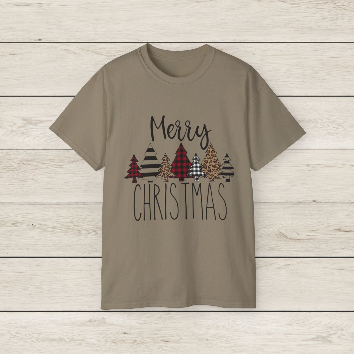 Merry Christmas Unisex Tee, Holiday Shirt, Christmas Gift, Cozy Casual Wear, Seasonal Fashion, Winter Apparel