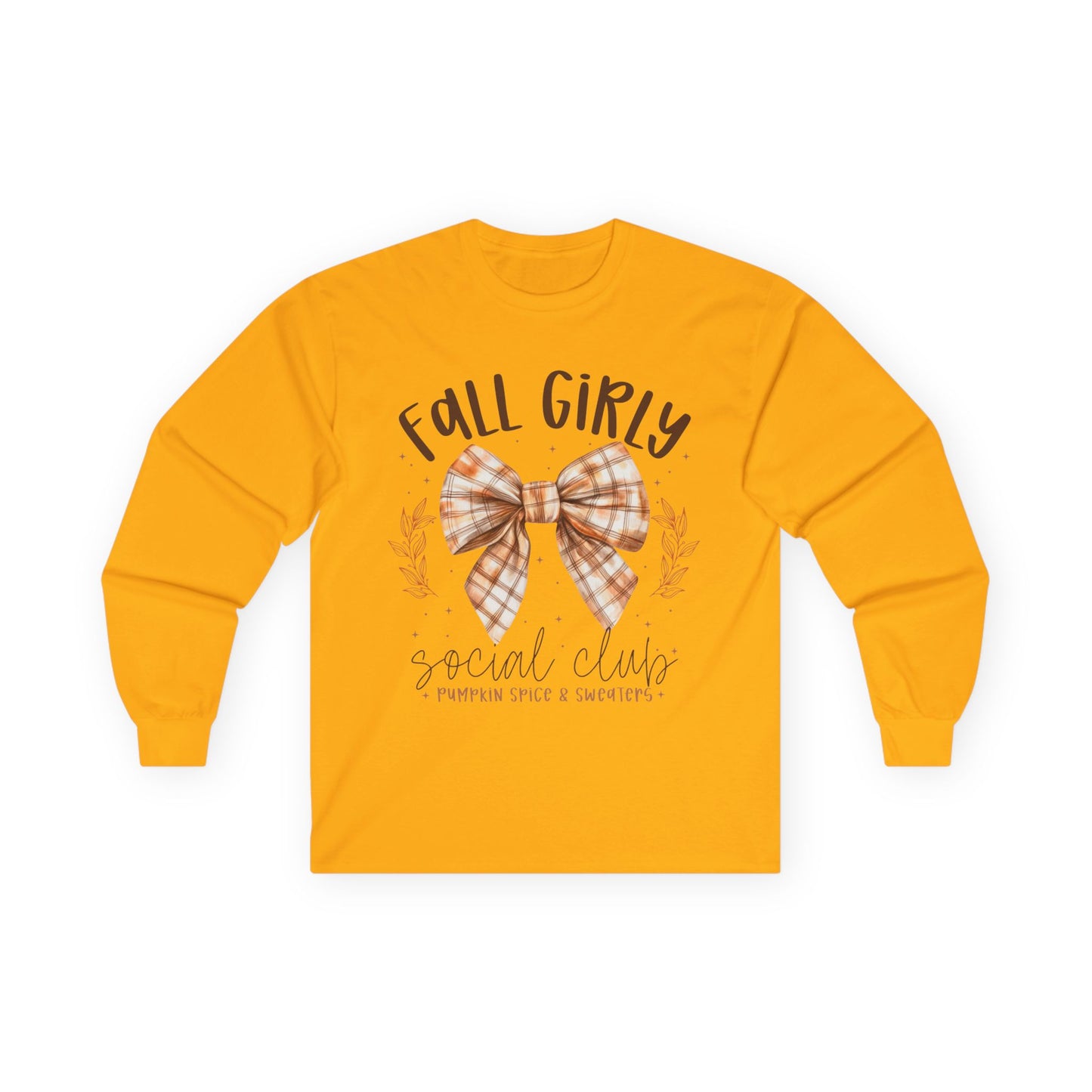 Fall Girly Long Sleeve Women's T-shirt for Cozy Autumn Days, Perfect for Pumpkin Spice Lovers, Casual Outing, Gift Idea
