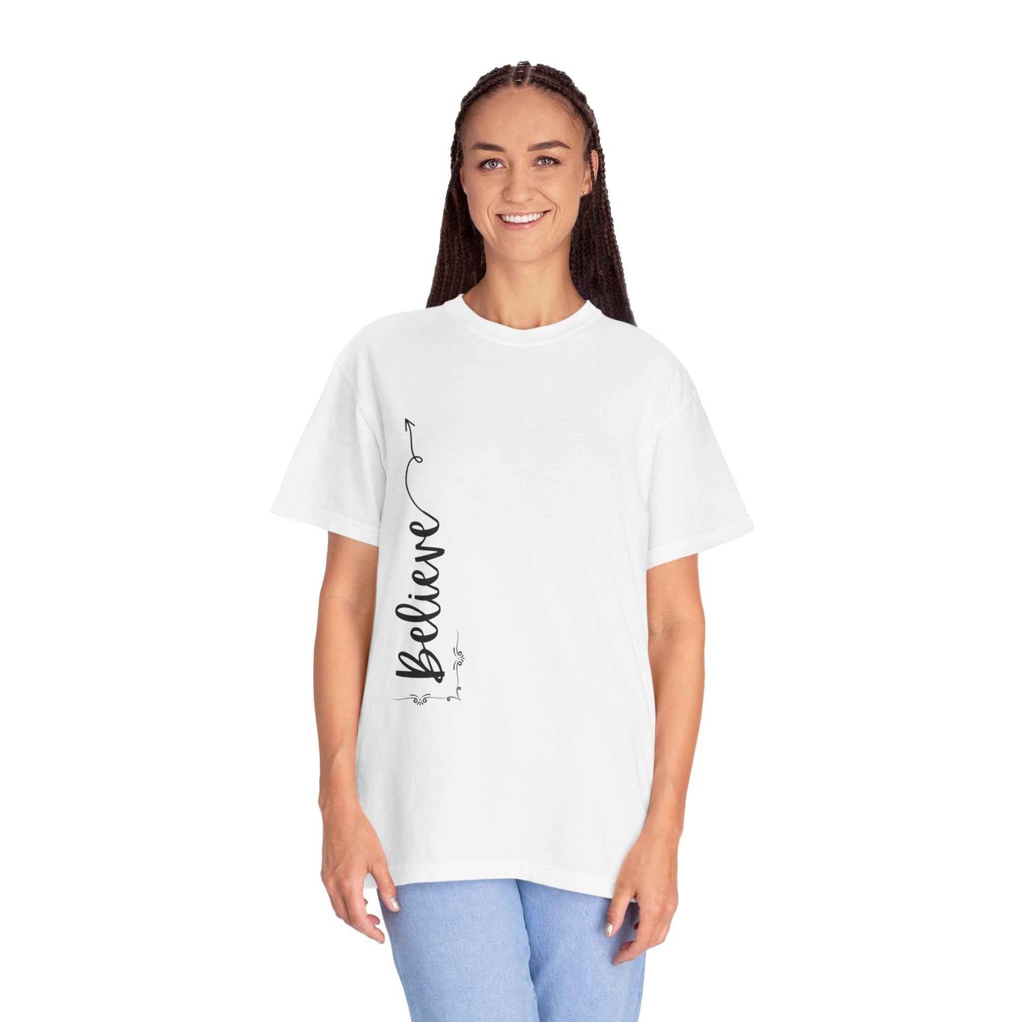 Believe Women's T-shirt for Adults - Inspirational Apparel