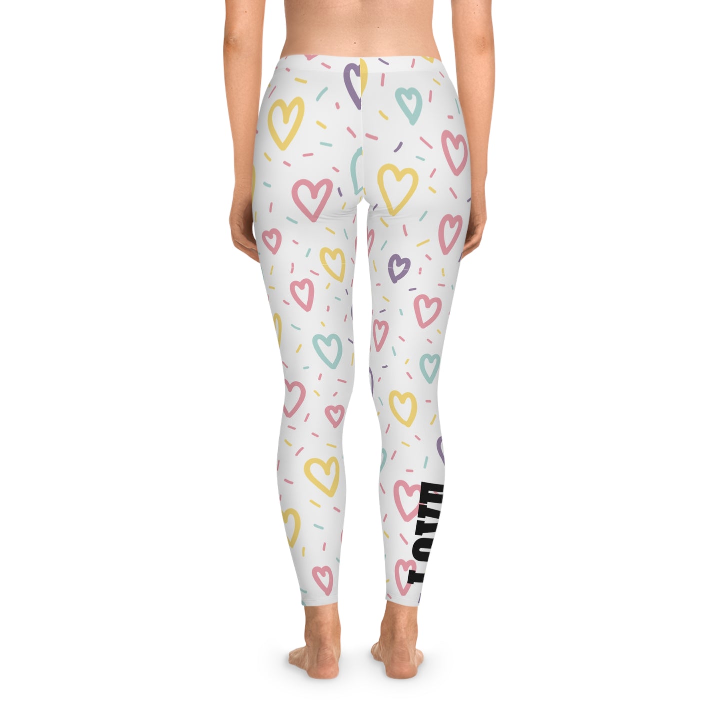 Love Womens Stretchy Leggings - Comfortable Adult Stretchy Leggings for All-Day Wear - The Eggy's store