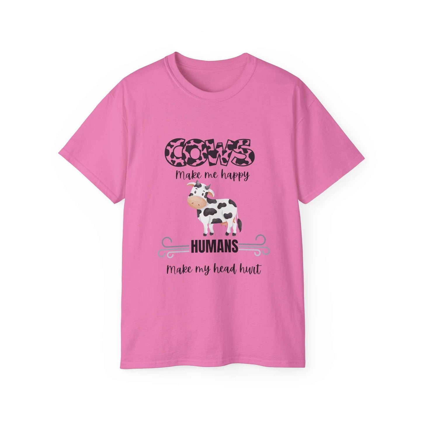 Grumpy Cow Adult T-shirt