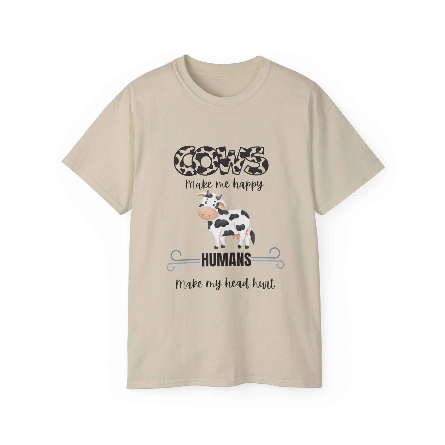 Grumpy Cow Adult T-shirt