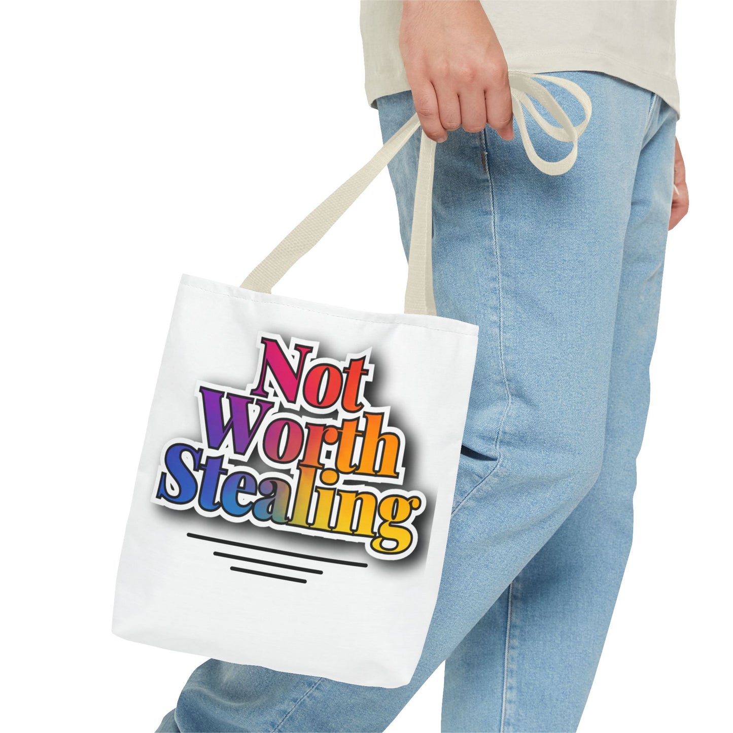 Not Worth Stealing Tote Bag - Unique and Fun Design - The Eggy's store