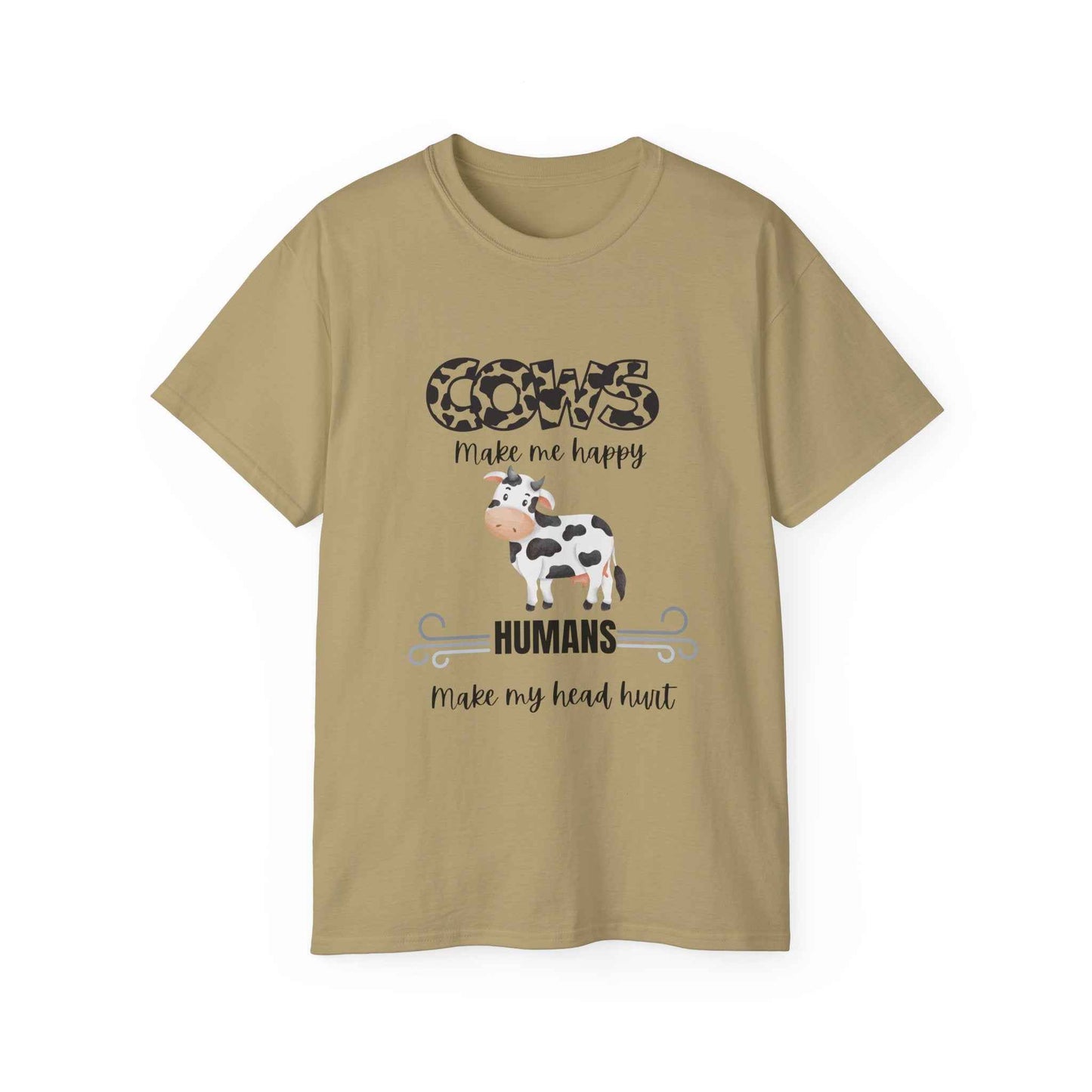 Grumpy Cow Adult T-shirt