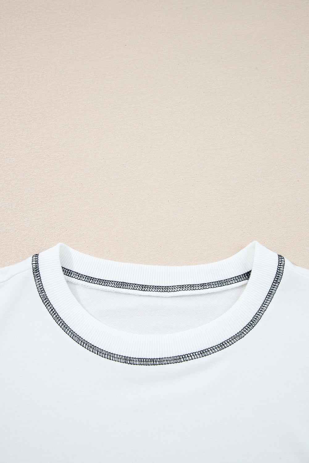 Stripe Colorblock Patchwork Contrast Stitch Sweatshirt