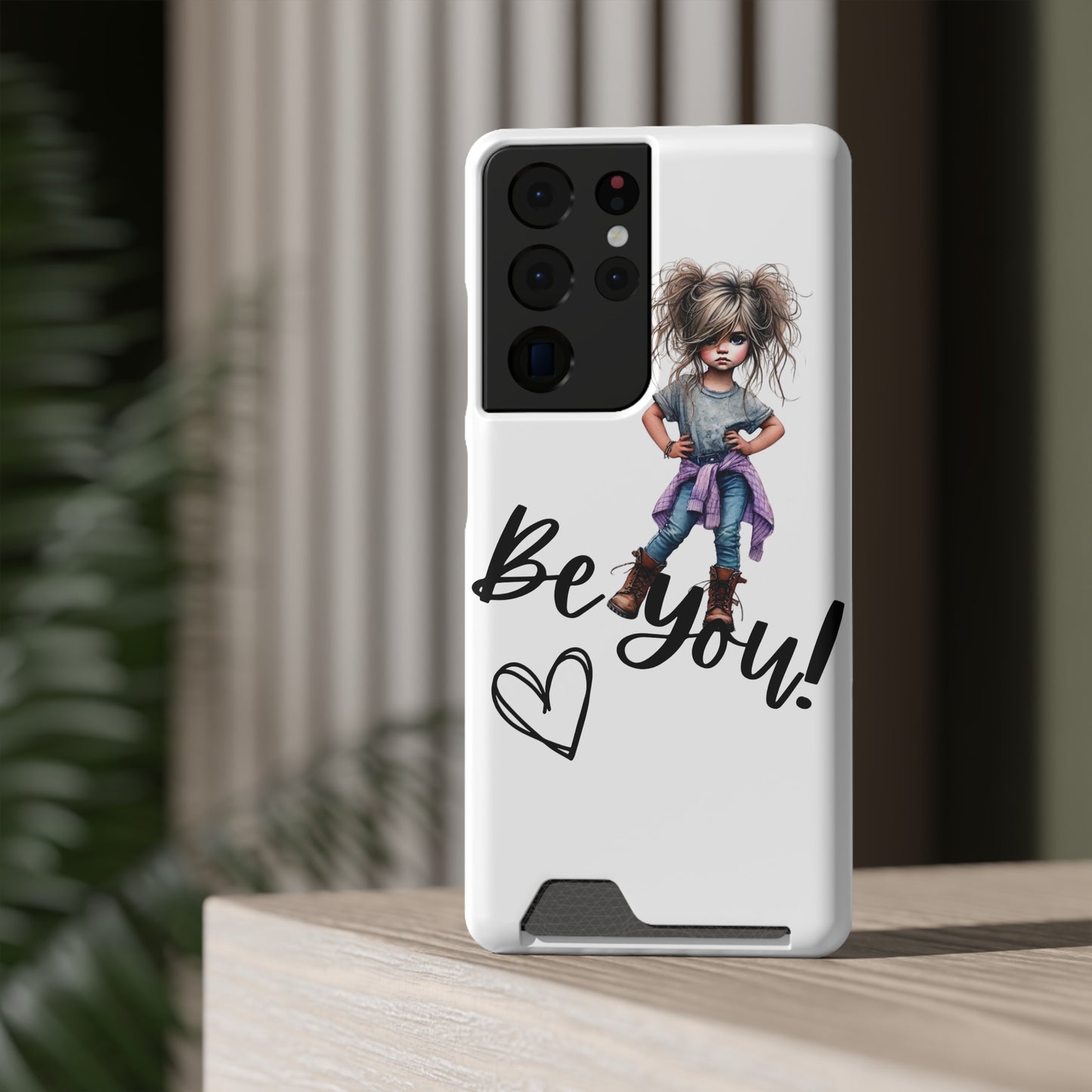 Be You Phone Case With Card Holder - Stylish and Functional Be You Phone Case