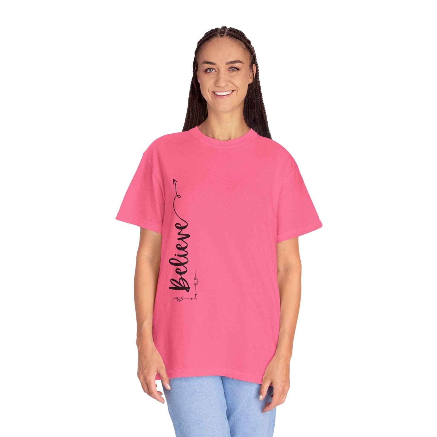 Believe Women's T-shirt for Adults - Inspirational Apparel