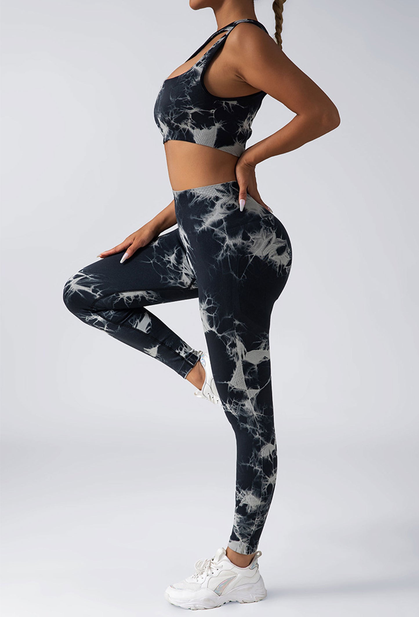 Women Scrunch Workout Leggings Butt Lifting High Waisted Yoga Pants - Seamless Tie Dye Booty Gym Tights - The Eggy's store