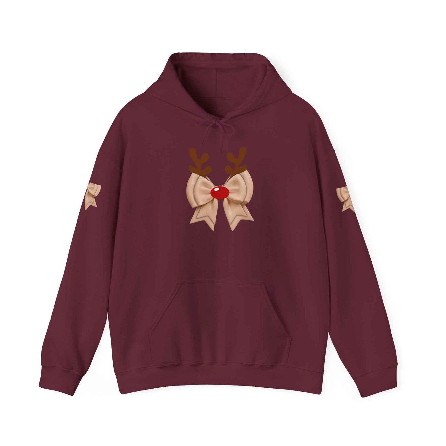 Reindeer Hooded Sweatshirt for Adults