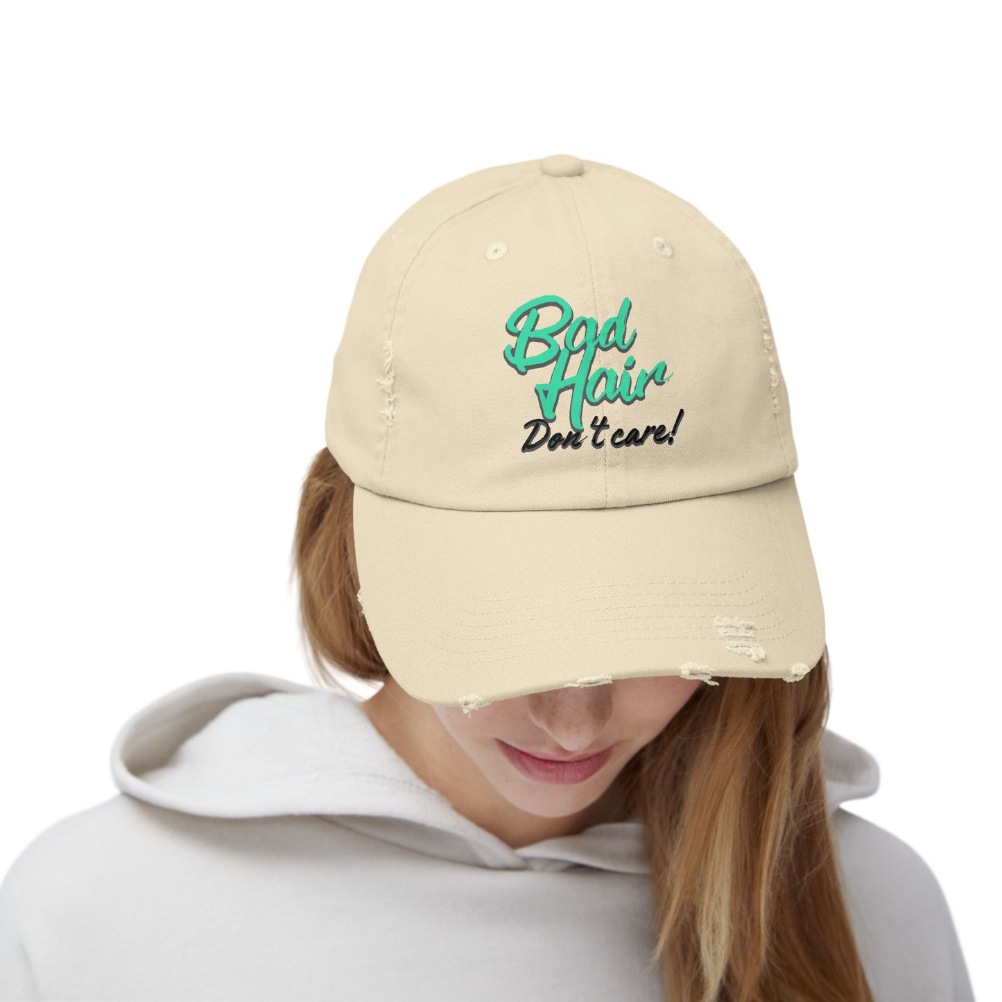 Bad Hair Unisex Distressed Cap - Perfect Bad Hair Cap for All - The Eggy's store