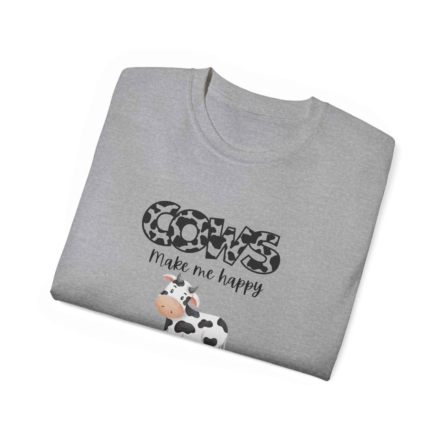 Grumpy Cow Adult T-shirt