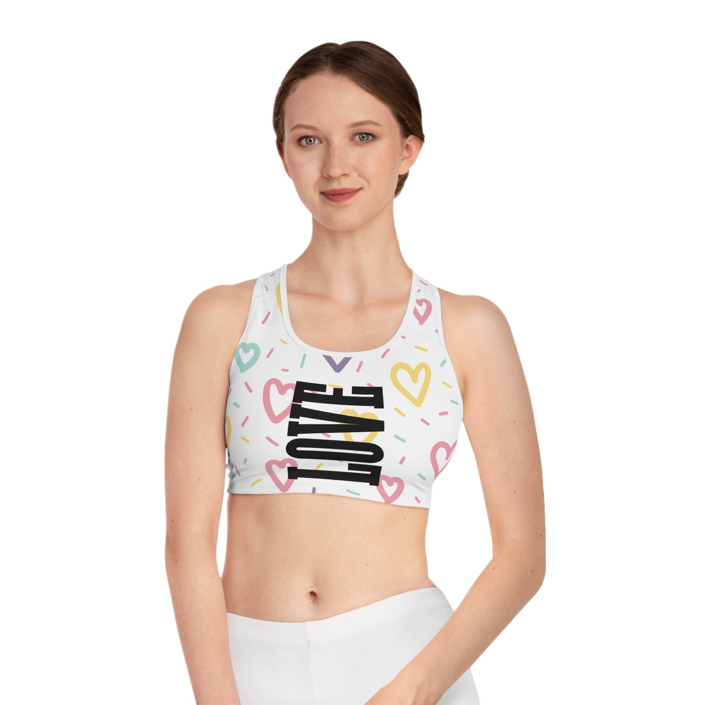 Heart Love Sports Bra for Women - Comfortable and Stylish Fitness Wear - The Eggy's store