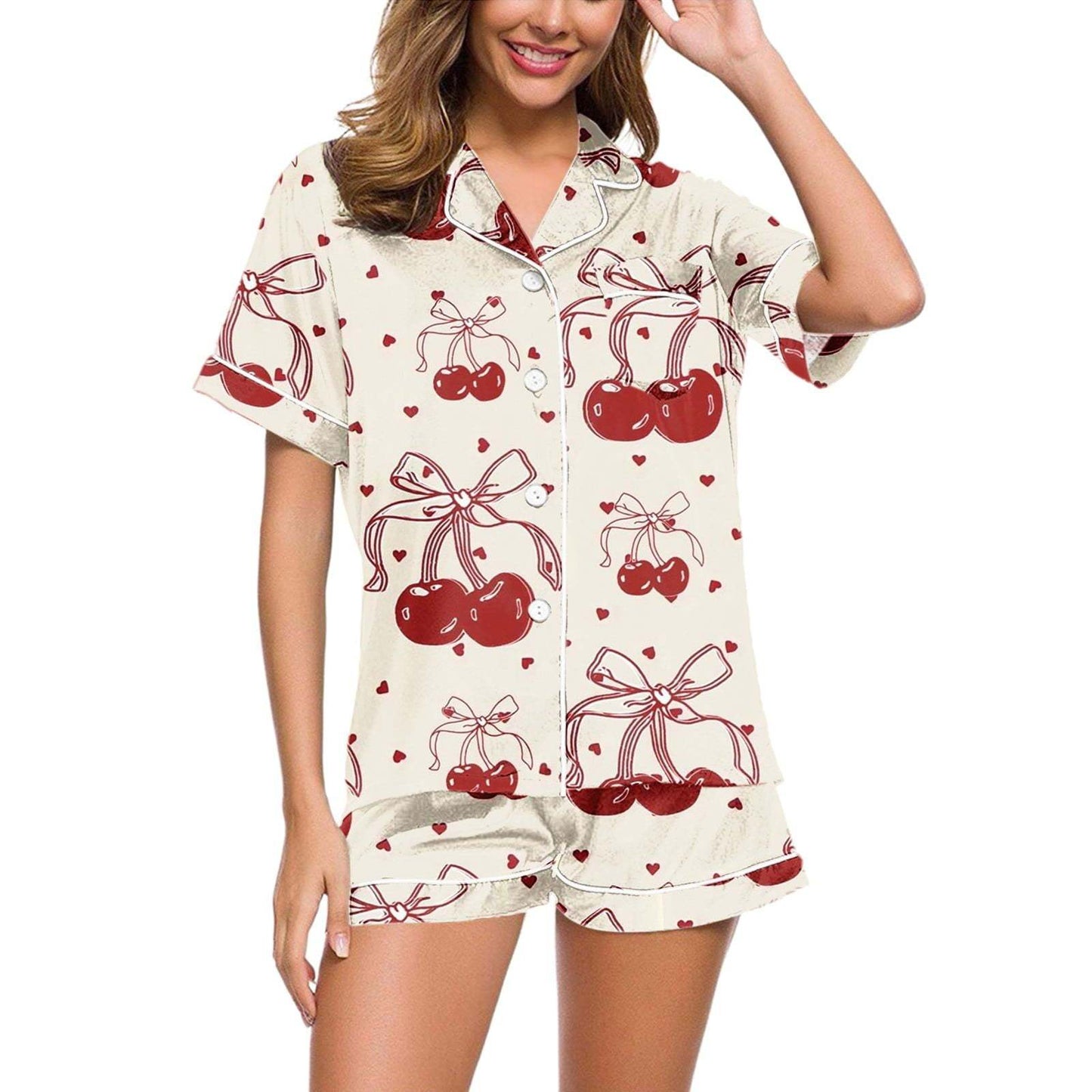 Two Piece Women's Sleepwear Set - Multiple Designs - The Eggy's store