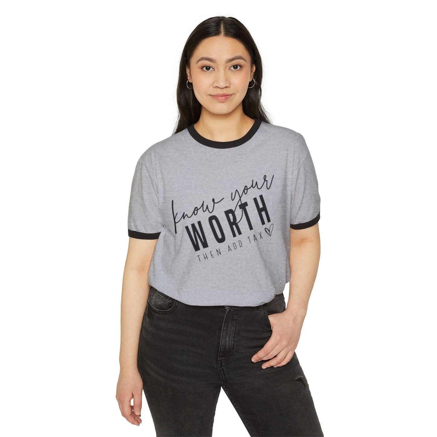 Know Your Worth T-Shirt – Casual Wear for Women & Motivational Self-Care Gift - The Eggy's store