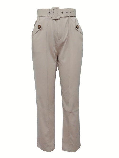Women's Fashionable Casual Pants in Solid Colors - The Eggy's store