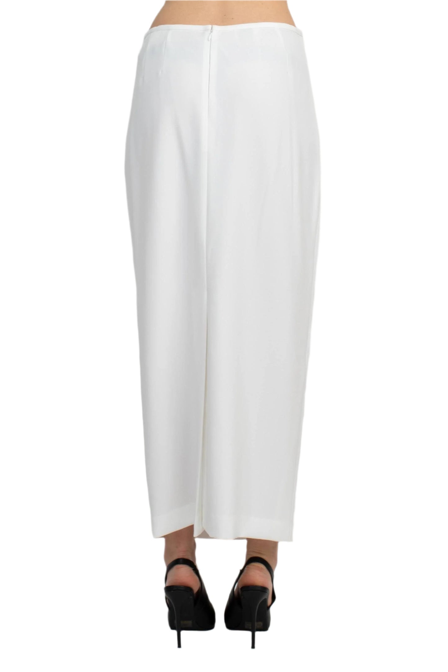 Le Suit Shawl Collar 2 Button Closure Crepe Jacket with Zipper Back Column Skirt (Two Piece)