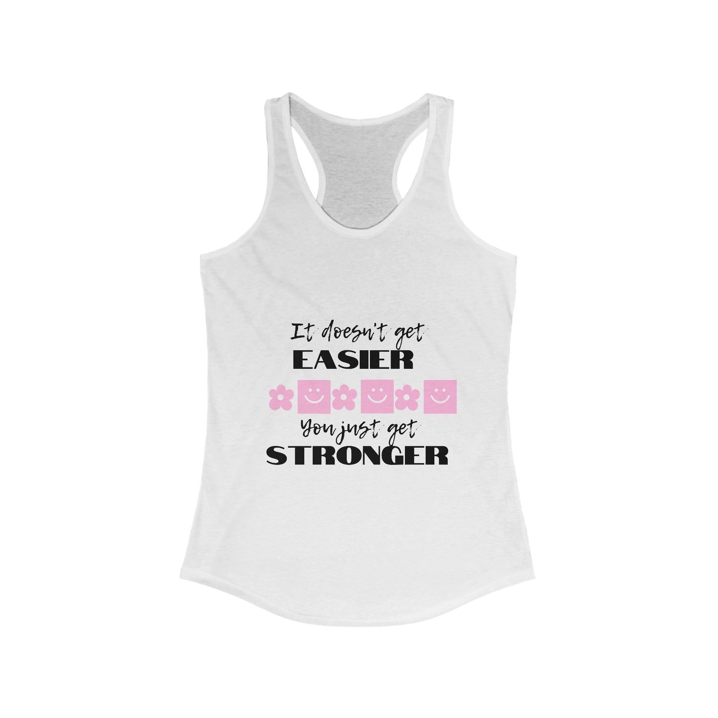 Stronger: Adults Racerback Tank Top - The Eggy's store