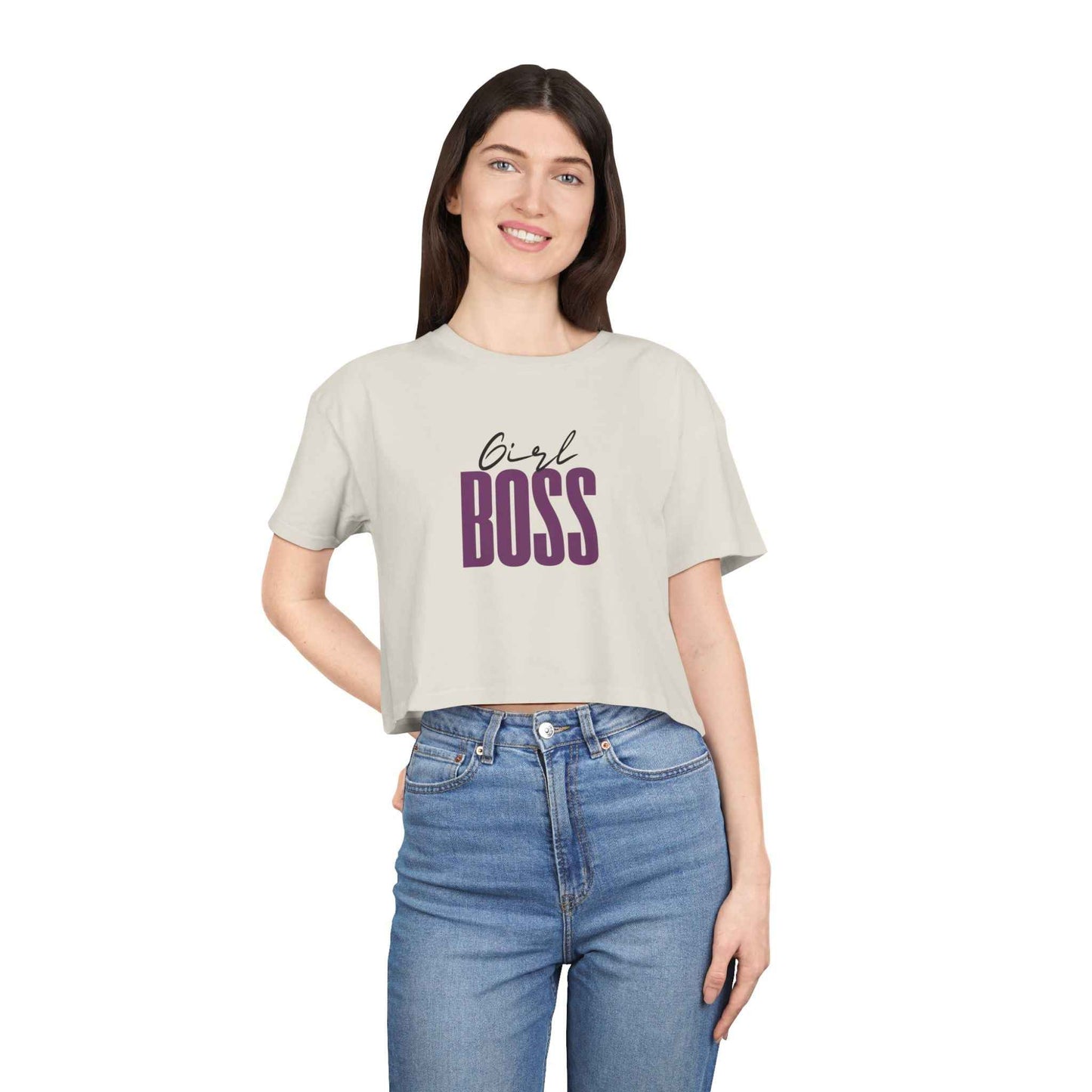 Girl Boss Adult Crop T-Shirt