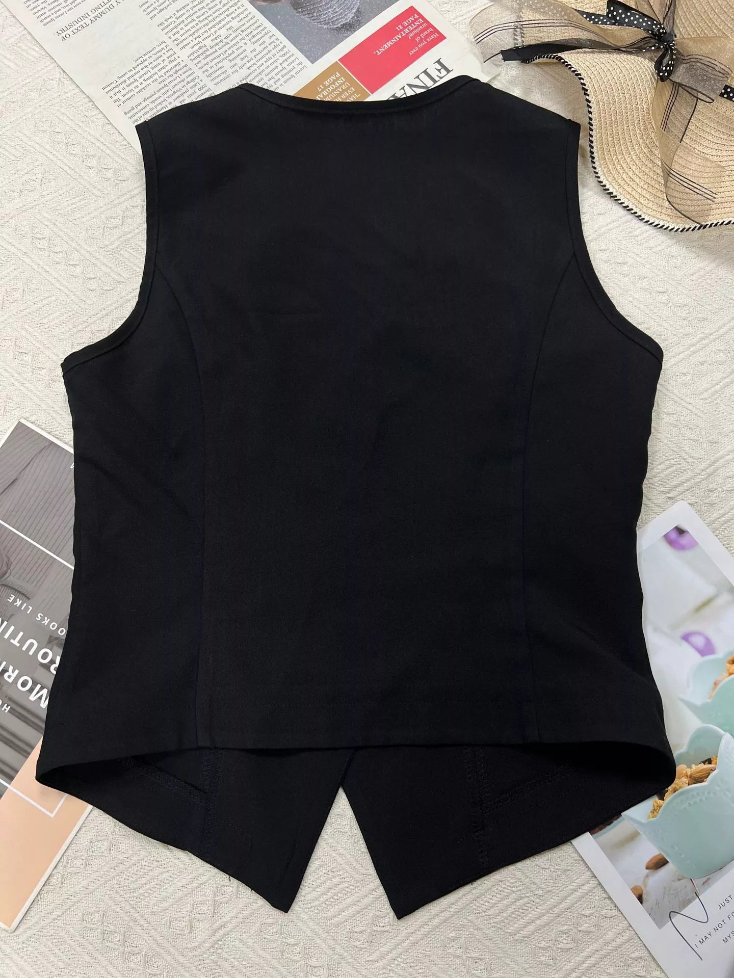 Slim Fit Button Up tank top