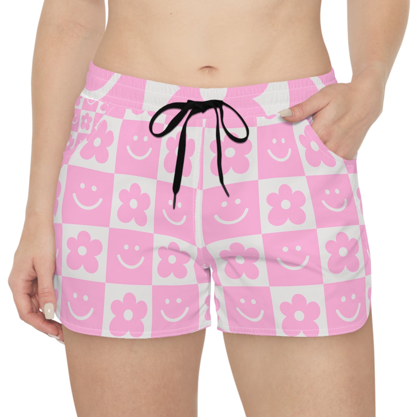Happy Place Adult Casual Shorts - The Eggy's store