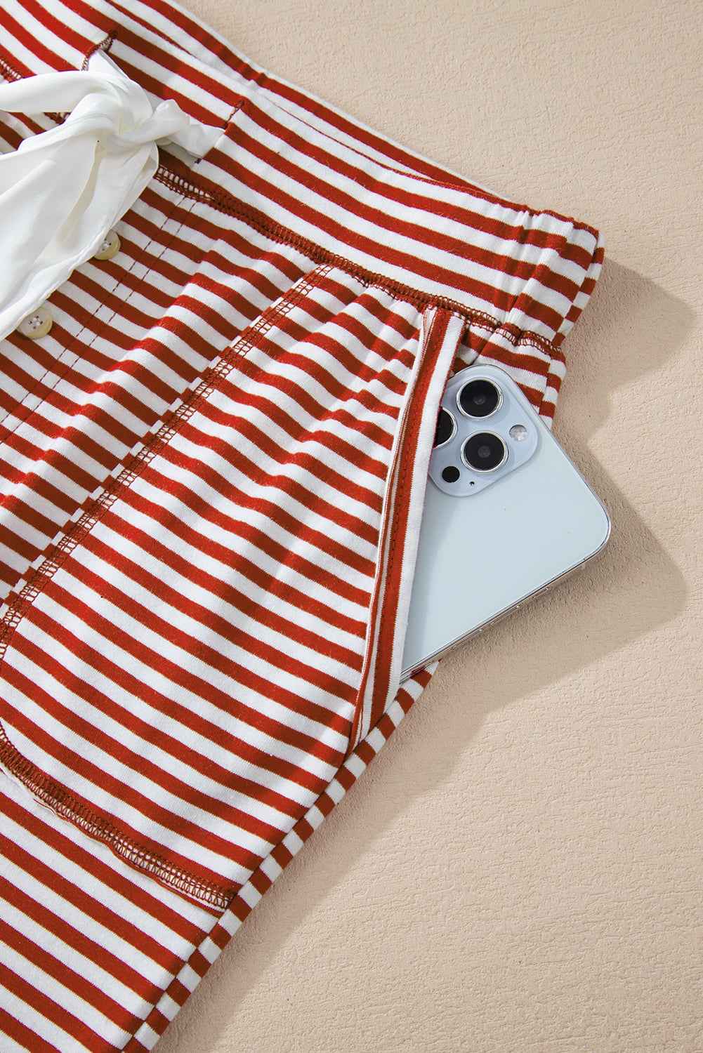 Stripe Top and Pants Christmas Lounge Set