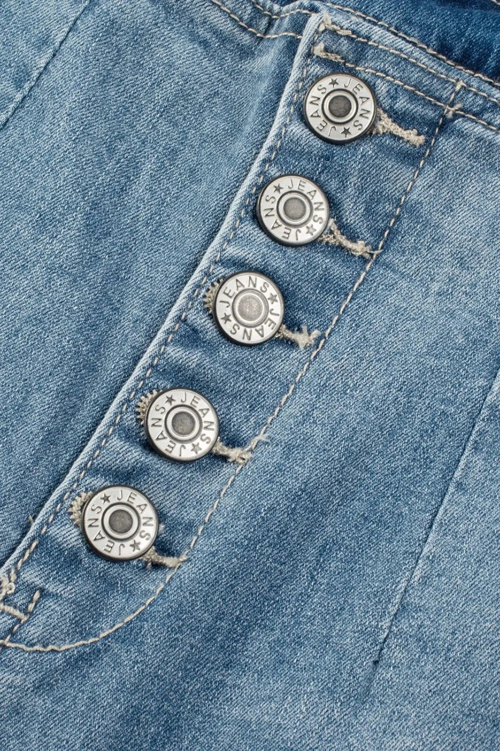 Button Fly High Waist Jeans - The Eggy's store