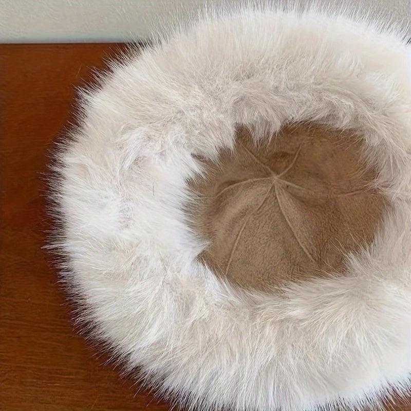 Cozy Winter Style Warm Faux Fur Princess Hat