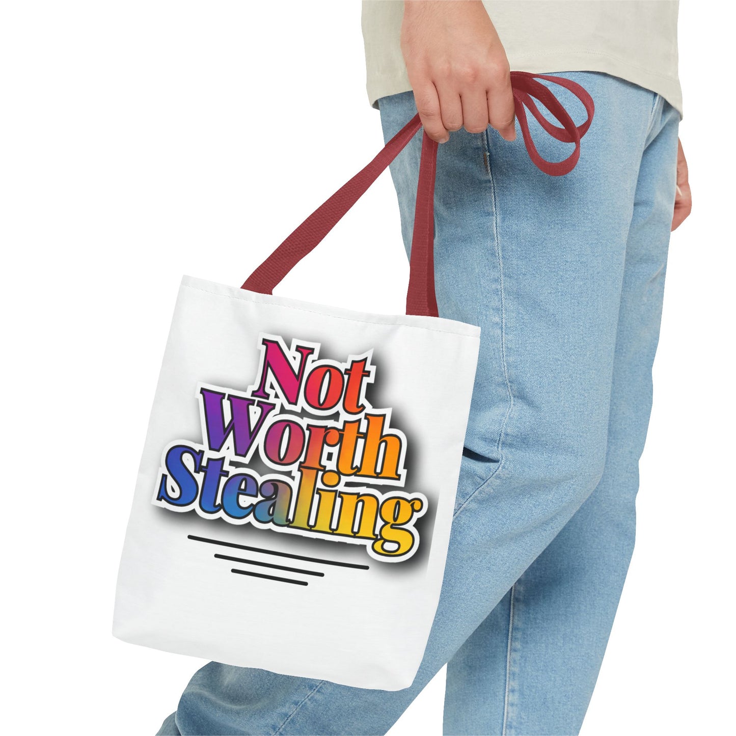 Not Worth Stealing Tote Bag - Unique and Fun Design - The Eggy's store