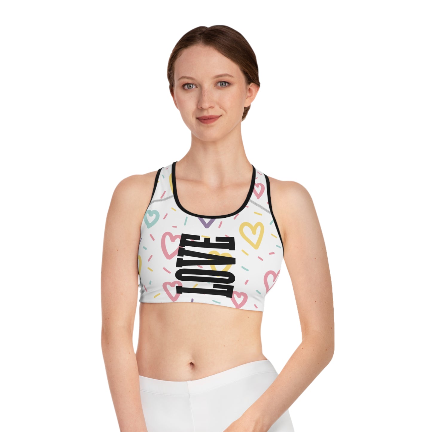 Heart Love Sports Bra for Women - Comfortable and Stylish Fitness Wear - The Eggy's store