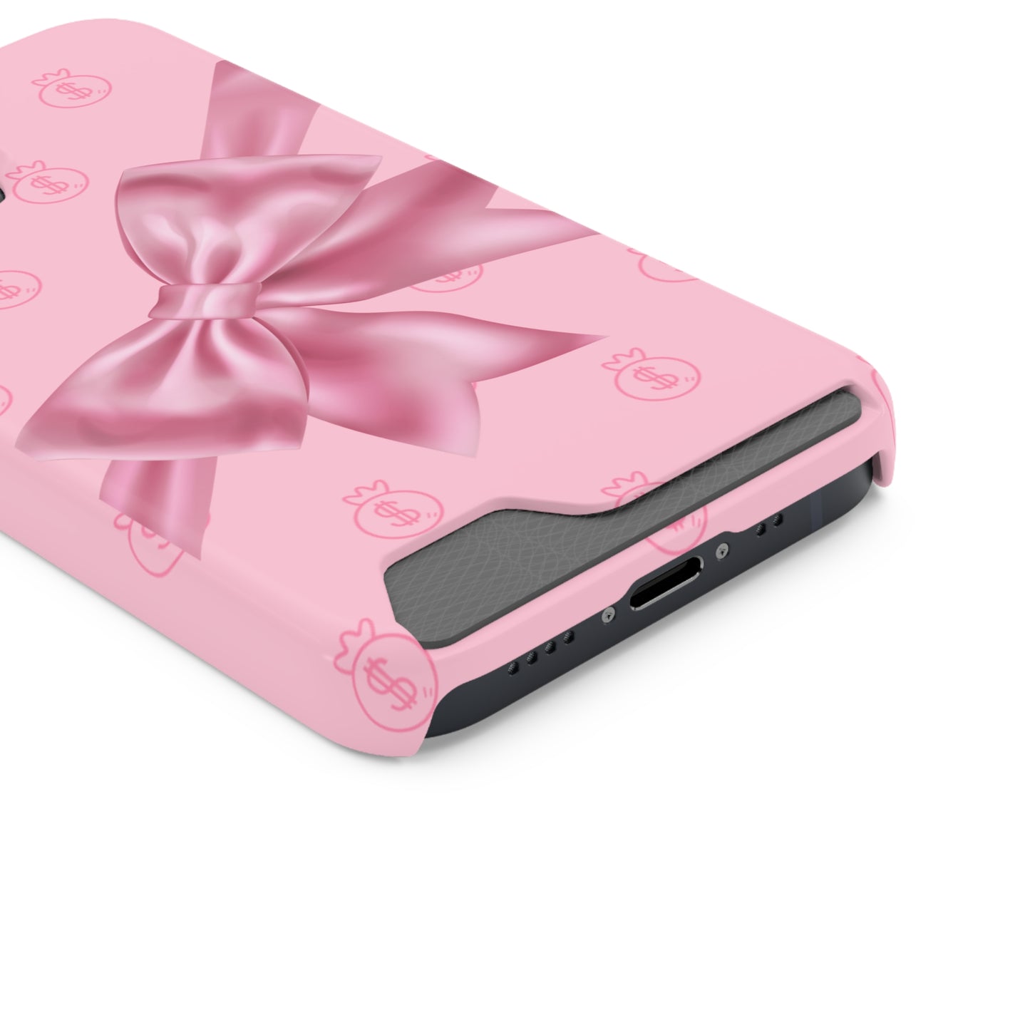 Money and Bows Phone Case with Card Holder