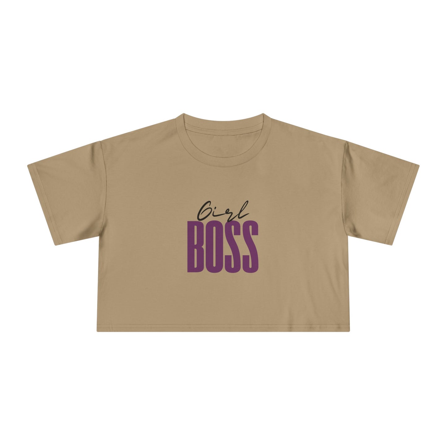 Girl Boss Adult Crop T-Shirt