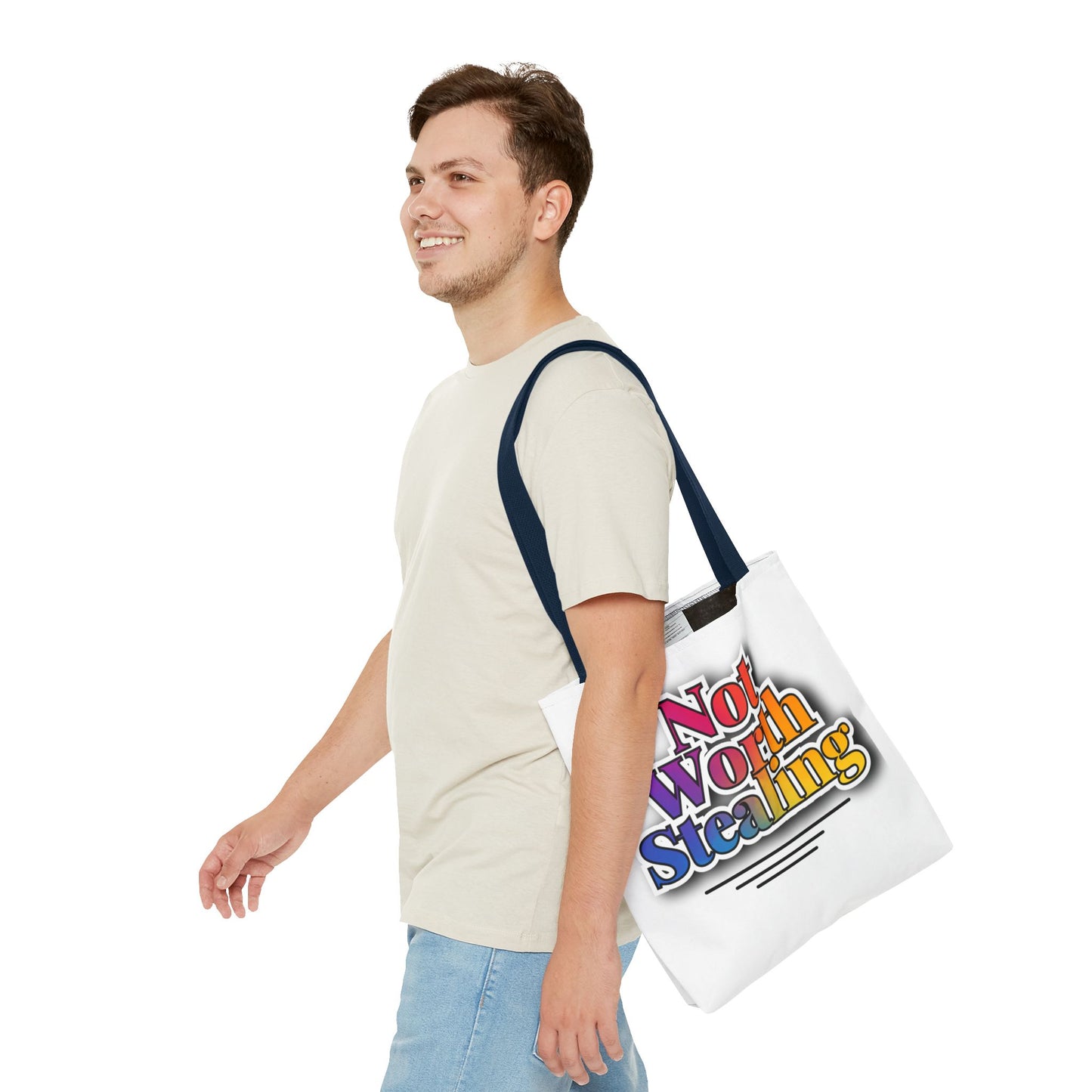 Not Worth Stealing Tote Bag - Unique and Fun Design