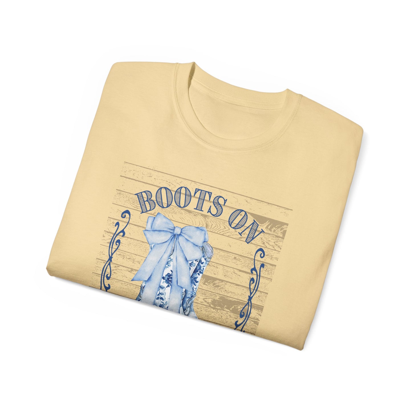 Western Song Cowboy Women's T-Shirt, Boots Graphic T-Shirt, Rural Lifestyle Top, Country Music Concert Apparel, Vintage Ranch Style Shirt - The Eggy's store