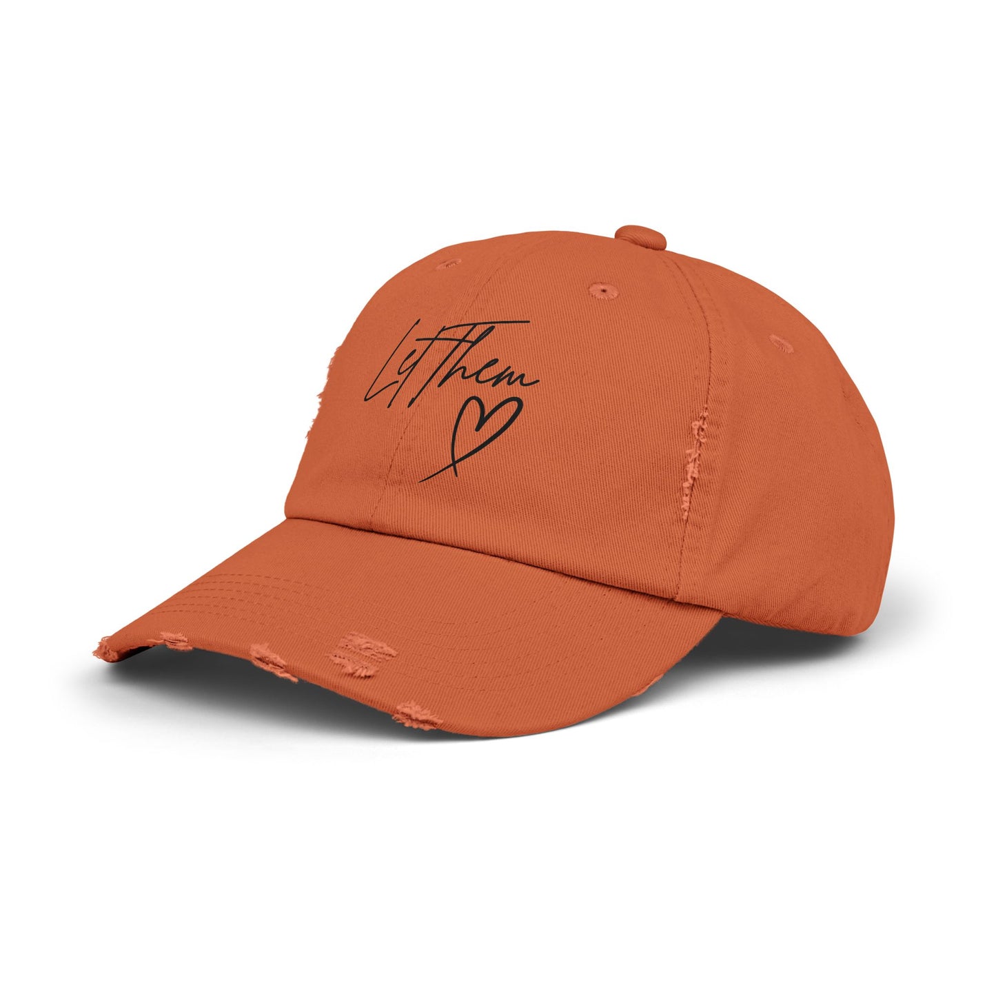 Let Them Distressed Hat Design - Unique Distressed Hat Design - The Eggy's store