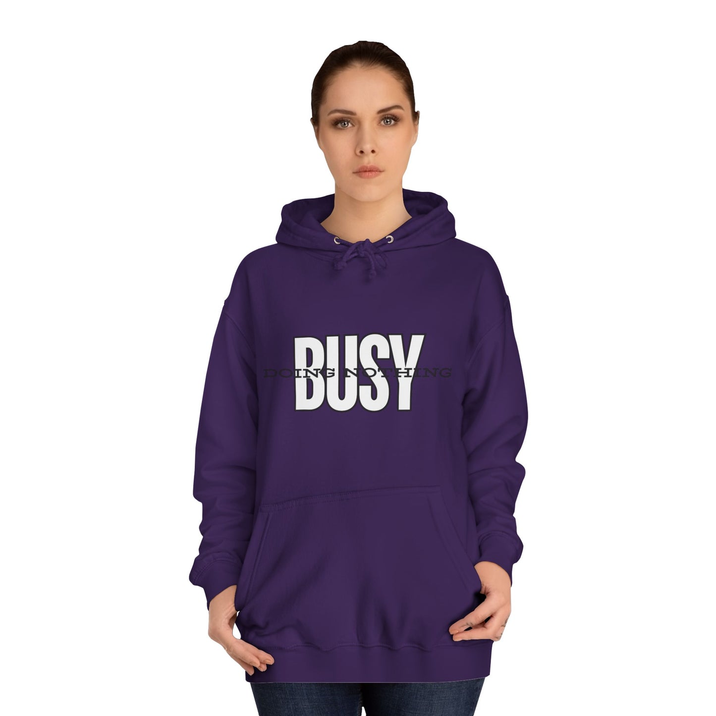 Women's Sweatshirt - 'Busy Doing Nothing' Long Sleeve Sweatshirt