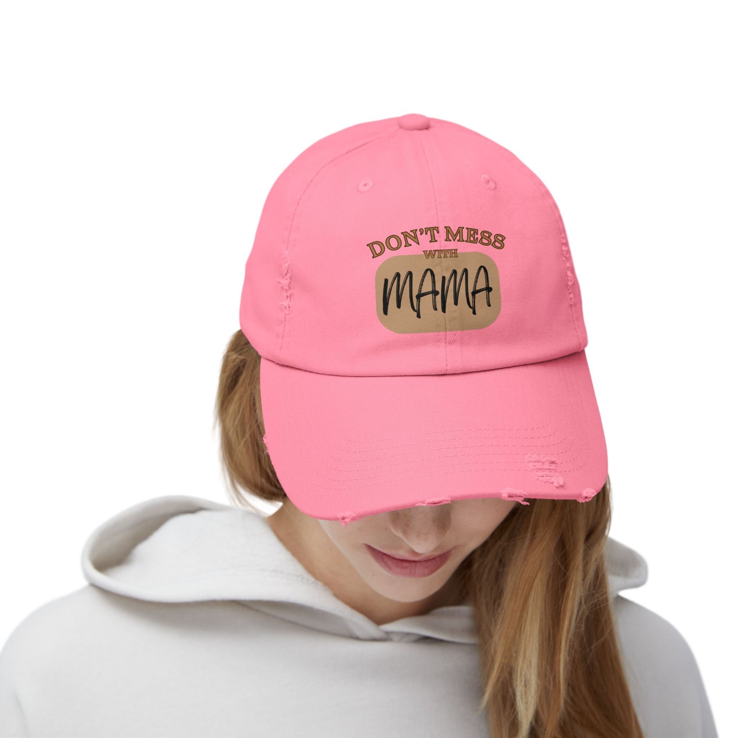 Mama: Adult Distressed Hat