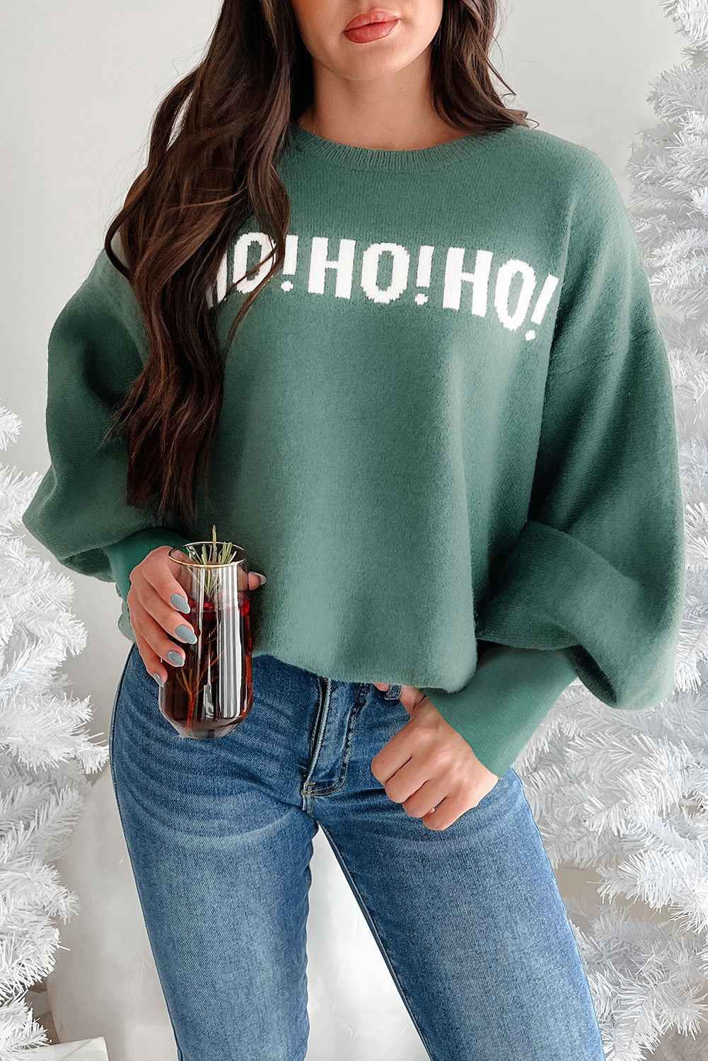 Ho Ho Ho Merry Christmas Loose Sweater