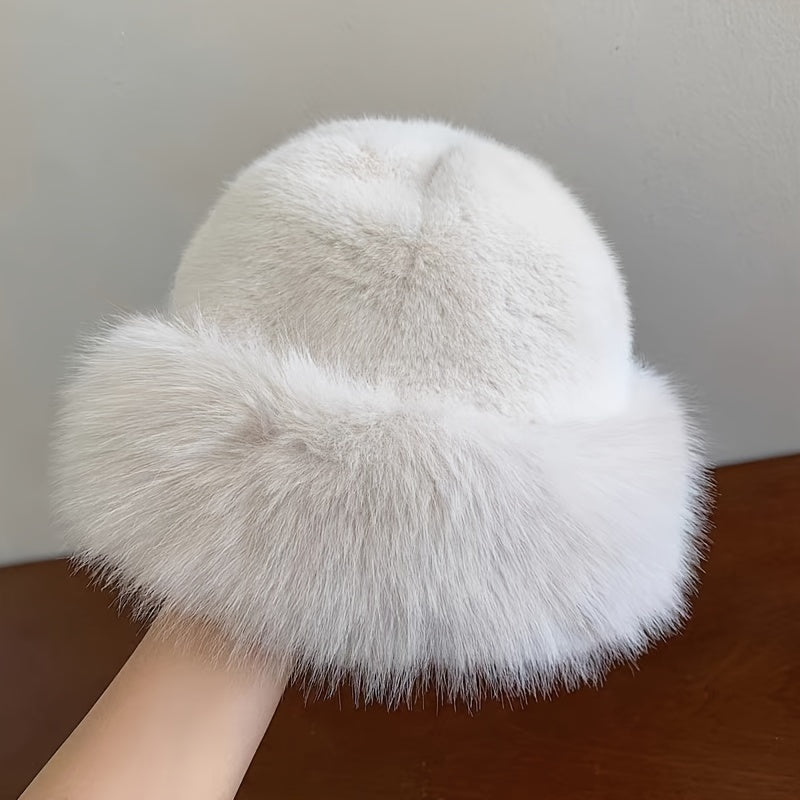 Cozy Winter Style Warm Faux Fur Princess Hat