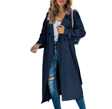 Women's Casual Windbreaker Jacket - Fashionable Solid Color Outerwear for Women - The Eggy's store