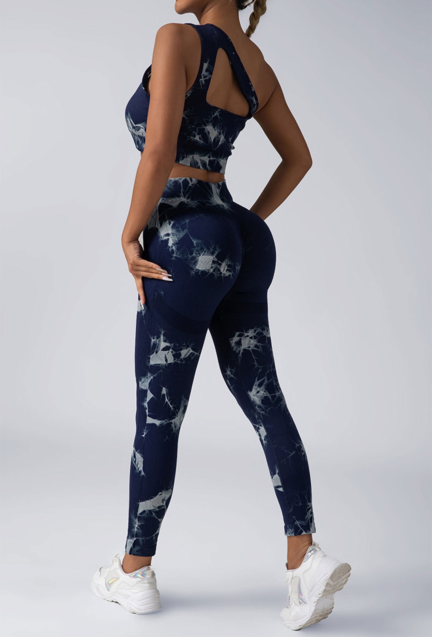 Women Scrunch Workout Leggings Butt Lifting High Waisted Yoga Pants - Seamless Tie Dye Booty Gym Tights - The Eggy's store
